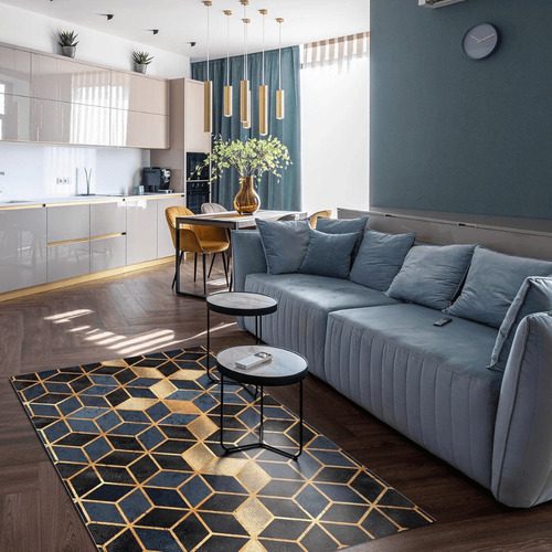 Alfombra Terciopelo Cristal Persa Antidesli Lavable 150x200 - Imagen 38