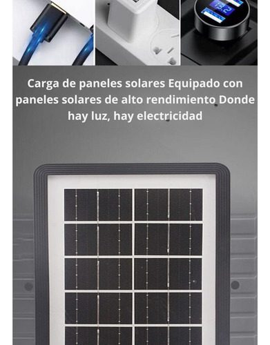 Linterna Led Portátil Planta Carga Solar Incluye 3 Bombillas - Imagen 4