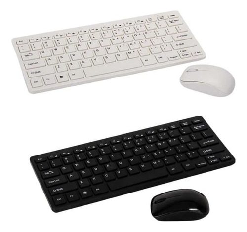 Combo Teclado + Mouse Inalambrico Km -100 Universal Pc - Imagen 5