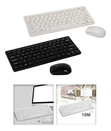 Combo Teclado + Mouse Inalambrico Km -100 Universal Pc - Imagen 6