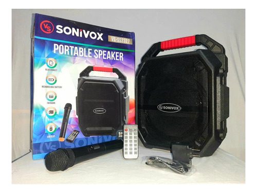Parlante Sonivox Portátil Control Y Micrófono Vs-ss2327 - Imagen 5