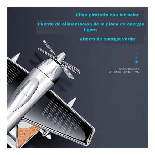Ambientador De Automóvil Energía Solar Avioneta - Imagen 4