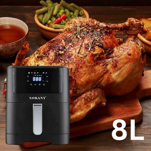 Freidora De Aire Inteligente 8 Litros Pantalla Led Táctil - Imagen 6