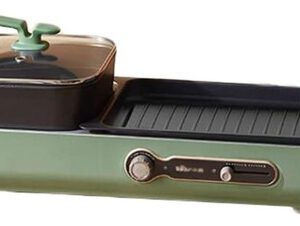 Parrilla Barbacoa Y Olla Eléctrica 2 En 1 Antiadherente