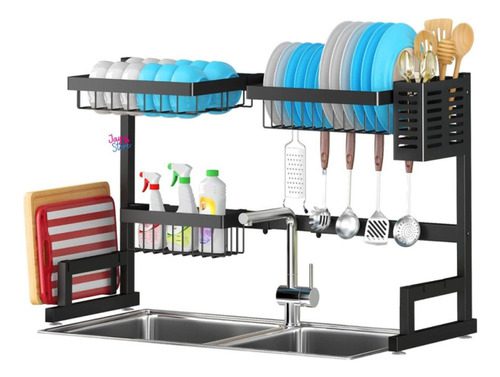 Organizador Y Seca Platos 65cm Estante De Loza Y Utensilios