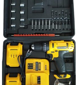 Taladro Percutor Inalámbrico 24 Voltios- 24 Accesorios