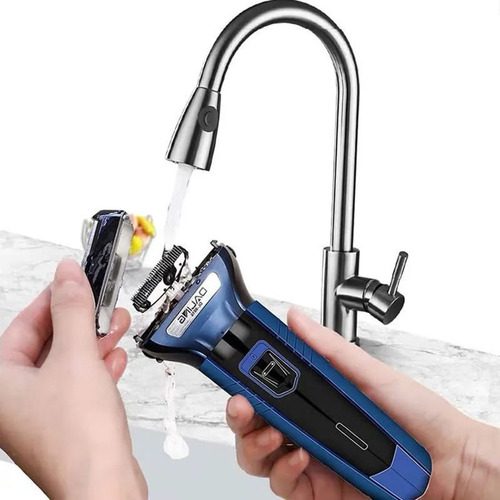 Máquina Afeitadora 3 En 1 Multiusos Gm-566 Azul 220v - 240v - Imagen 3