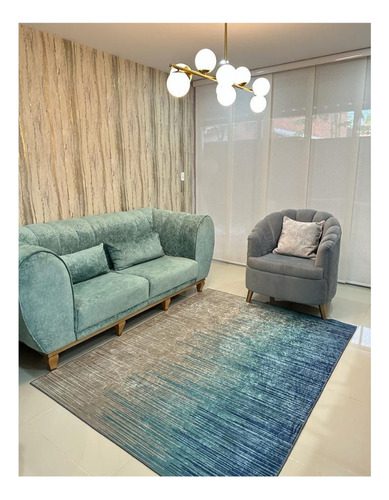 Alfombra Terciopelo Cristal Persa Antidesli Lavable 150x200 - Imagen 29