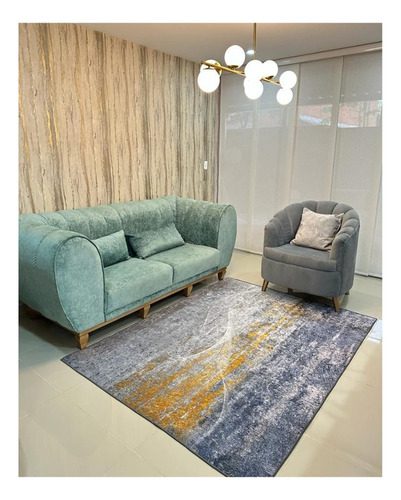 Alfombra Terciopelo Cristal Persa Antidesli Lavable 150x200 - Imagen 31