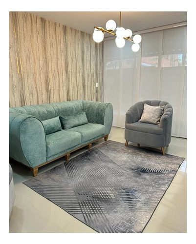 Alfombra Terciopelo Cristal Persa Antidesli Lavable 150x200 - Imagen 30