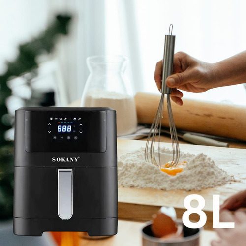 Freidora De Aire Inteligente 8 Litros Pantalla Led Táctil - Imagen 5