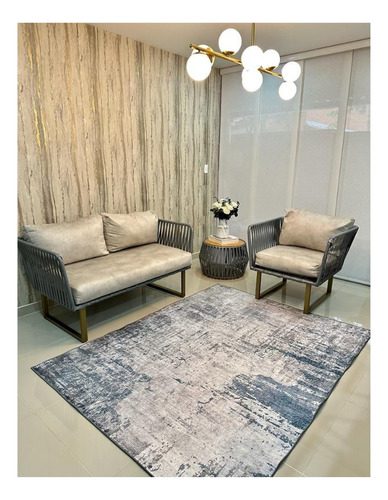 Alfombra Terciopelo Cristal Persa Antidesli Lavable 150x200 - Imagen 33