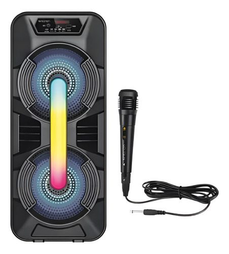 Parlante Portátil 8 Pulgadas Bluetooth Luces Radio Karaoke