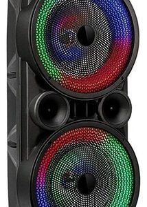 Parlante Grande 8  Alta Potencia Luz Led Micrófono