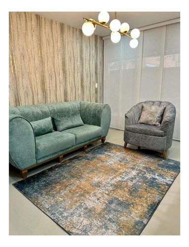 Alfombra Terciopelo Cristal Persa Antidesli Lavable 150x200 - Imagen 22