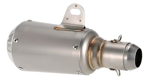 Silenciador Deportivo Para Moto Escape Exosto Plata