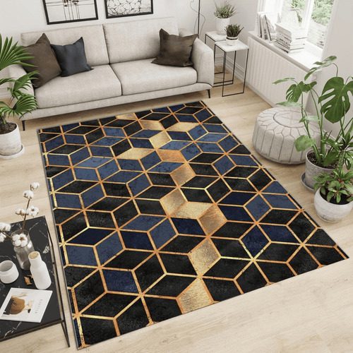 Alfombra Terciopelo Cristal Persa Antidesli Lavable 150x200 - Imagen 36