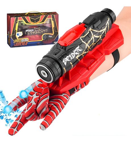 Lanzador Eléctrico Spiderman Guante Lanza Hidrogel Recargabl