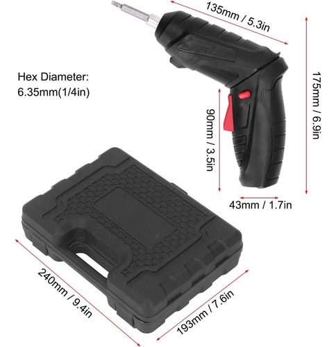 Destornillador Eléctrico Inalámbrico Recargable 49 Piezas - Imagen 5