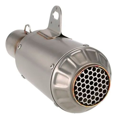 Silenciador Deportivo Para Moto Escape Exosto Plata - Imagen 4