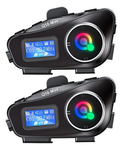 Intercomunicadores Bluetooth Q58-max X2 Radio Fm Micrófono