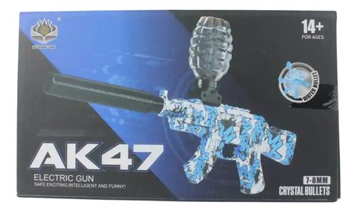 Pistola Hidrogel Ak47 Eléctrica Recargable Automática Niños - Imagen 5