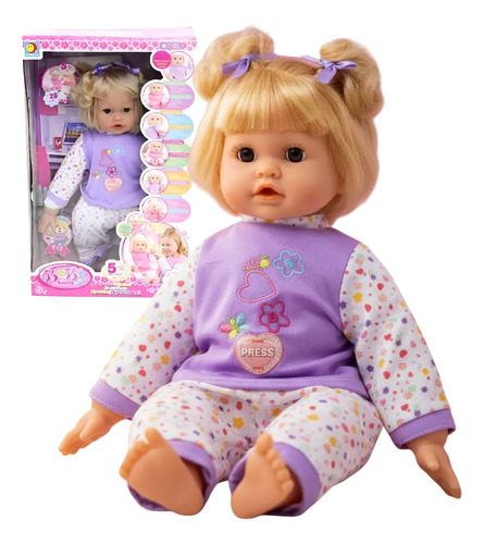 Muñeca 28 Funciones Habla, Canta Yreconoce Partes Del Cuerpo