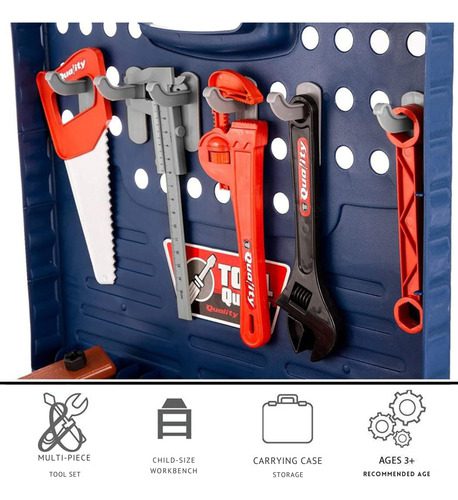 Banco De Trabajo Infantil Con Herramientas Y Taladro Unisex - Imagen 5