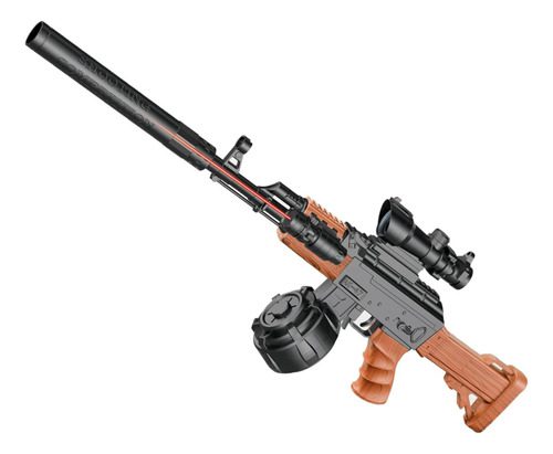 Rifle Eléctrico Automático Ak-4 Bolas De Hidrogel Recargable - Imagen 8