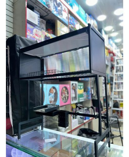 Escurridor Platos Cocina Gabinete Organizador Loza Secaplato Negro - Imagen 3