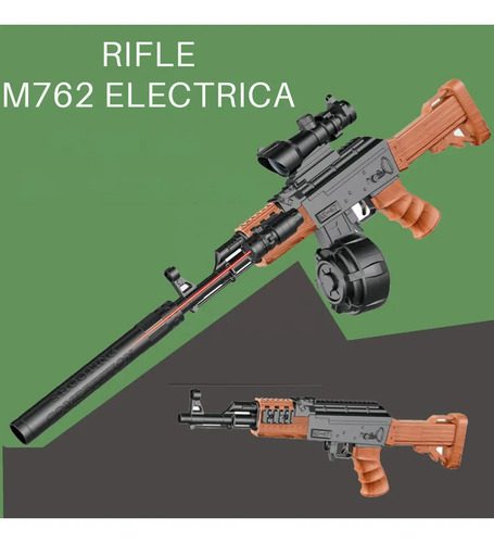 Rifl Eléctrico Automático M416 Bolas De Hidrogel Recargable - Imagen 3