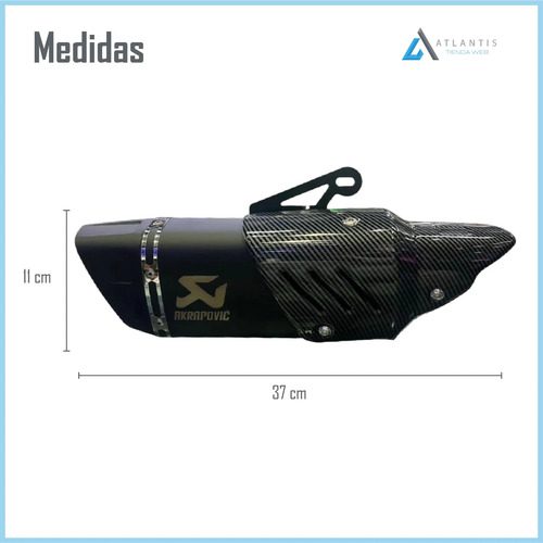 Escape Silenciador Deportivo Universal Moto Pi-034019n - Imagen 6