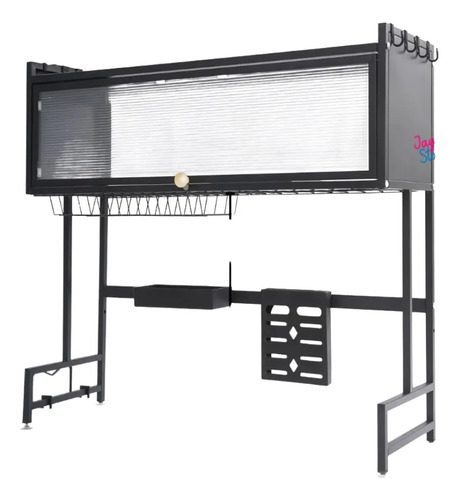 Escurridor Platos Cocina Gabinete Organizador Loza Secaplato Negro