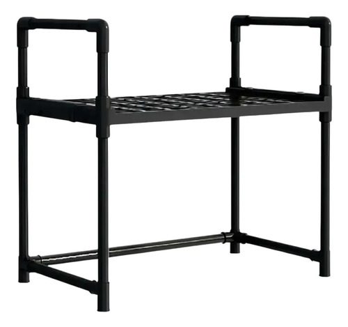 Estante Organizador Cocina 1 Nivel Rack Multifuncional Abs Negro