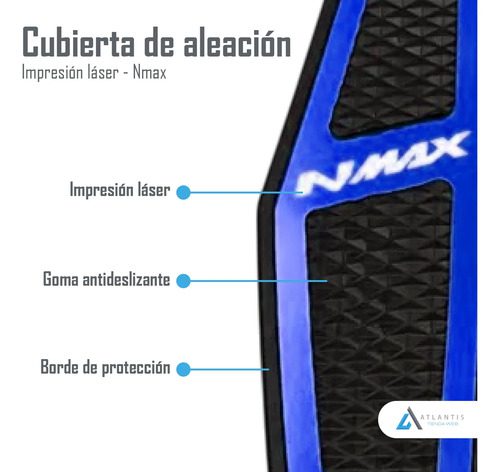 Posa Pies N-max Alfombrilla Antideslizante Azul - Imagen 5