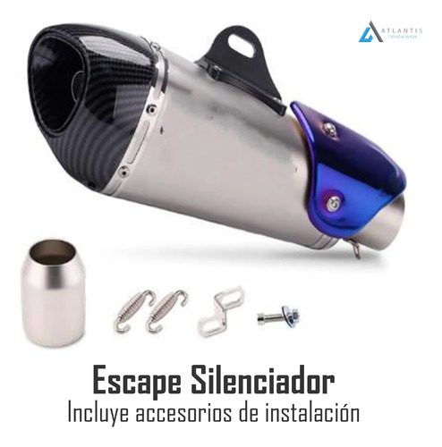 Silenciador Exosto Moto Universal Pi-034019n - Imagen 4