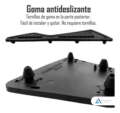 Posa Pies N-max Alfombrilla Antideslizante Negra - Imagen 3