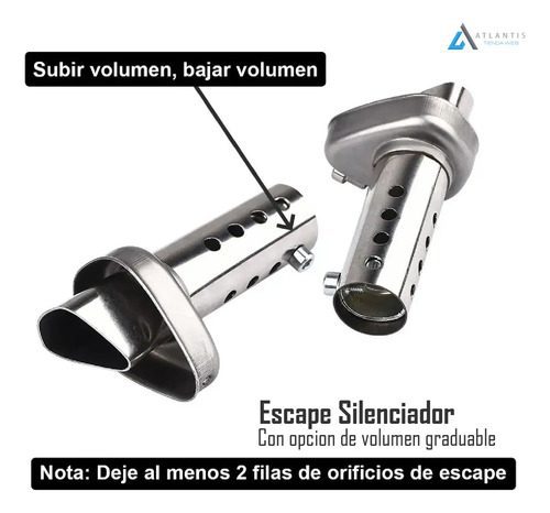 Escape Silenciador Deportivo Universal Moto Pi-hwj-300 51mm - Imagen 4