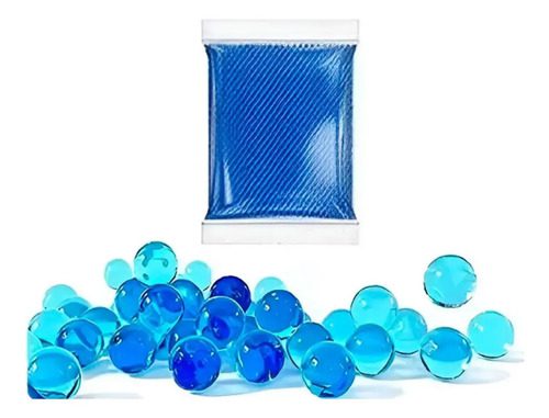 Bolitas De Hidrogel 8mm X500 Munición Gel Blaster Decoración Azul