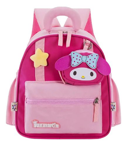 Morral Escolar Infantil My Melody Mochila Liviana 30cm Rosa Rosa Morral Escolar Malody