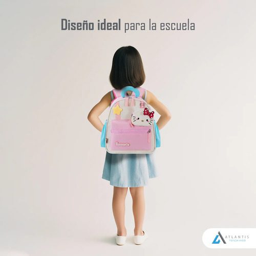 Morral Escolar Infantil Hello Kitty Mochila Liviana 30cm Ros Rosa Hello Kity - Imagen 6