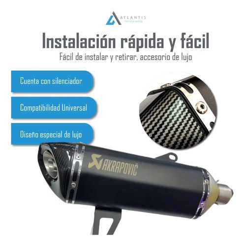 Silenciador Exosto Moto Universal Pi-ao-0087 - Imagen 5