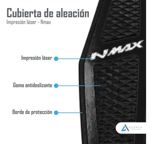 Posa Pies N-max Alfombrilla Antideslizante Negra - Imagen 4