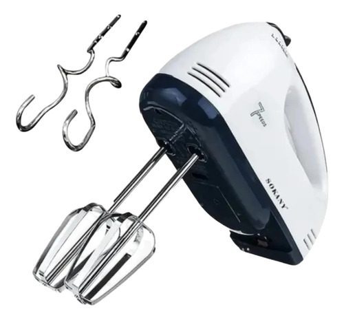 Batidora De Mano Eléctrica Sokany 7 Velocidades Multifunción Blanco 110v 50 Hz