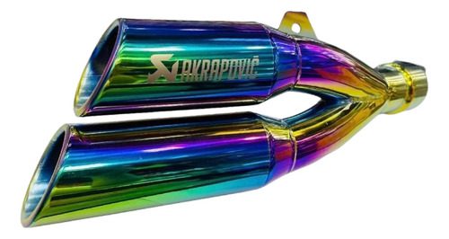 Exosto De Lujo Doble Salida Deportivo Universal Moto 4013a